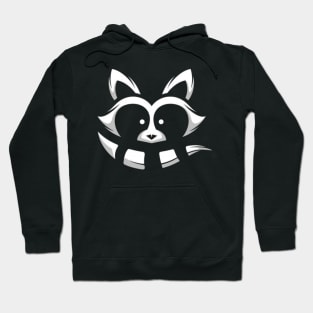 Minimalistic raccoon Hoodie